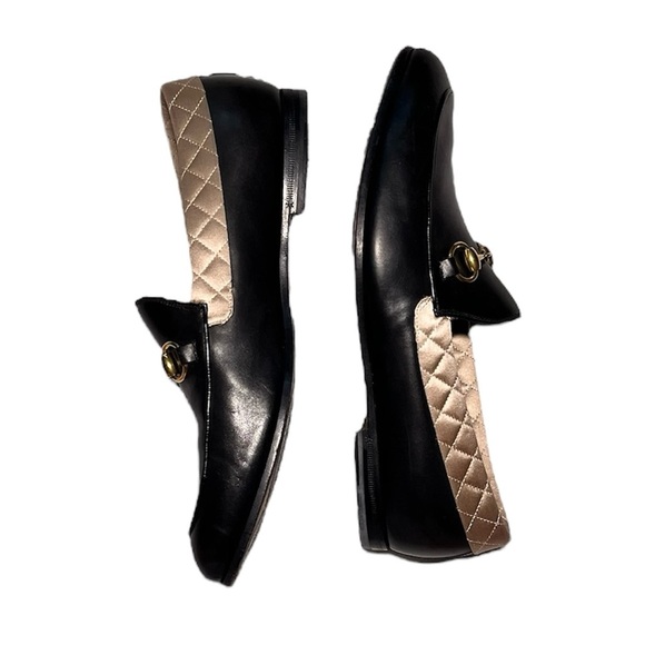 Gucci Men’s Bicolor Moccasins Betis Glamour Loafers size 7 UK Black/Cream - Picture 5 of 14